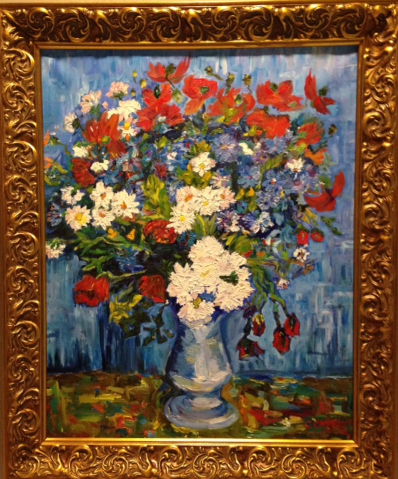Vase With Cornflowers and Poppies Vase With Cornflowers and Poppies