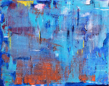Blue and Orange Abstract Blue and Orange Abstract